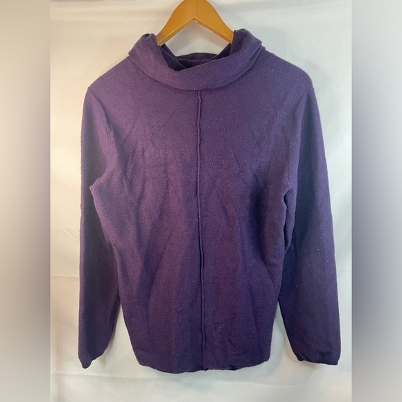 Calvin Klein cowl neck sweater. A beautiful rich purple and so so soft! Size L - Picture 3 of 4